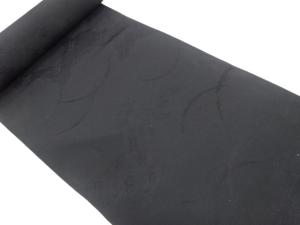 アンティーク　逆雲取りに青海波・草花模様織り出し　羽尺反物